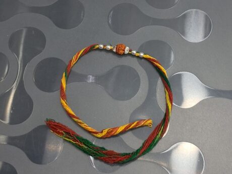 Rudraksha Rakhi with 92.5 Silver Beads