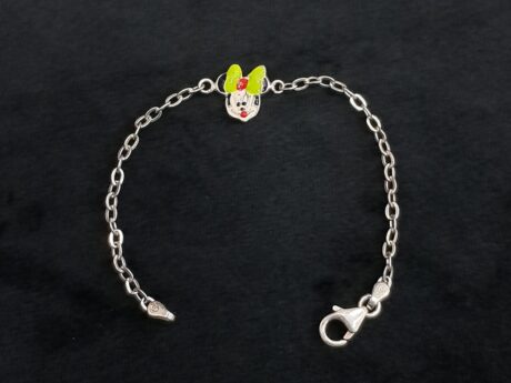 925 Silver Minnie Face Rakhi for Kids